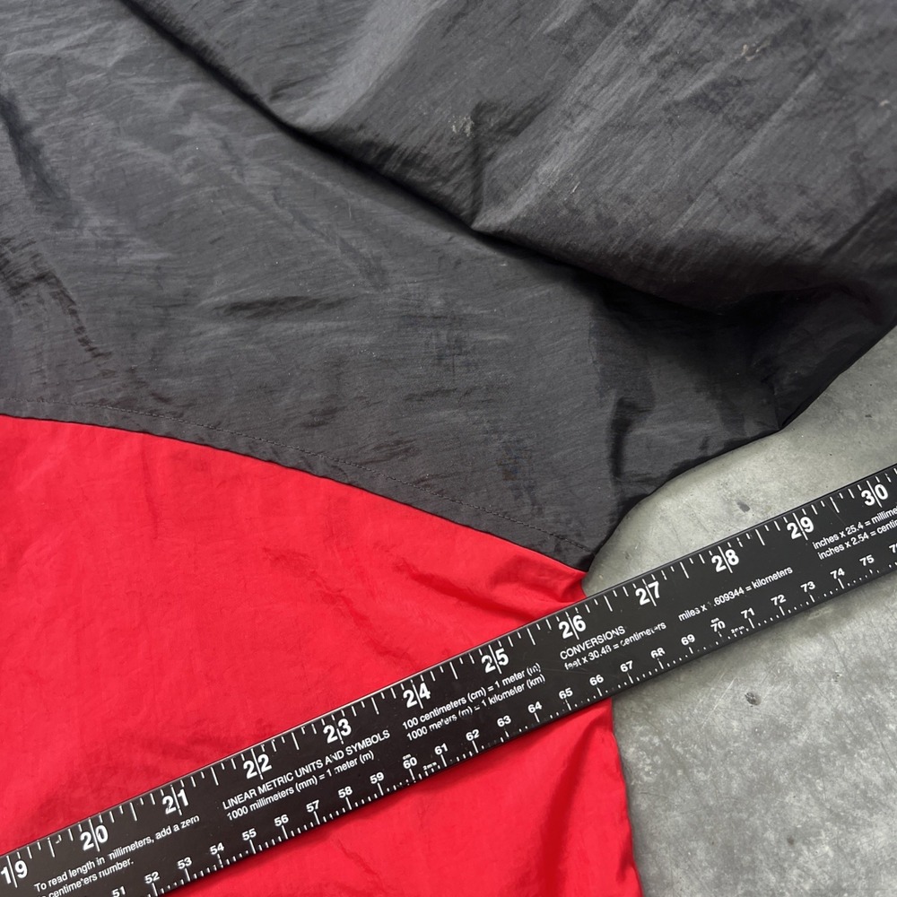 VINTAGE Marlboro Adventure Team Jacket Mens L Red Black Full Zip Windbreaker 90s - Picture 8 of 9